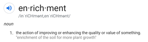 enrichment definition 
